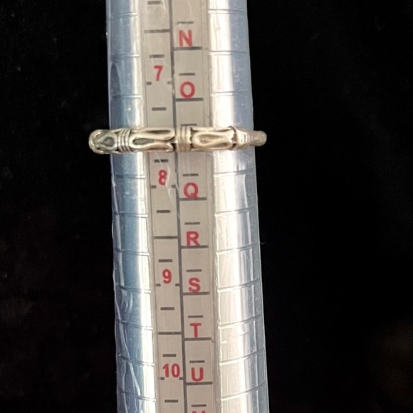 Sterling Silver Knotted Rope Women's Ring Stamped 925 Knot Design Bali Balinese - Picture 15 of 15